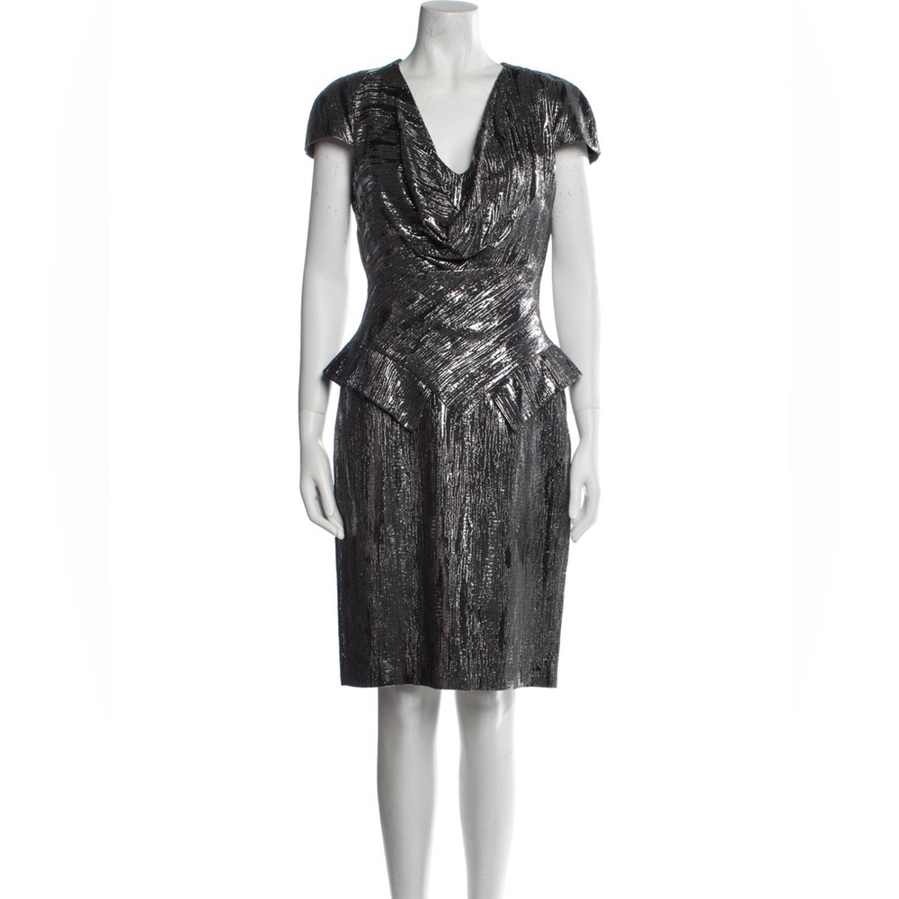 Alexander McQueen Fall 2009  Horn of Plenty Peplum metallic Dress